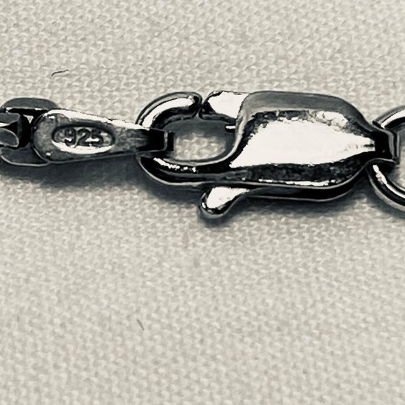 24" Box Silver Necklace - Picture 7 of 7